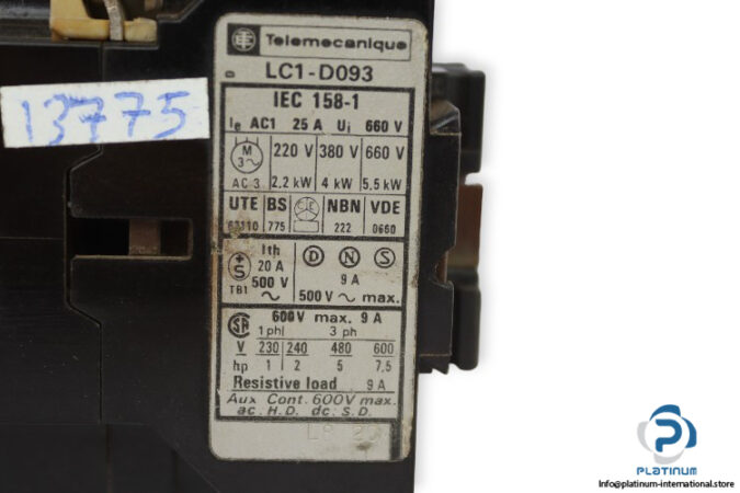 telemecanique-LC1-D093-power-contactor-(used)-1