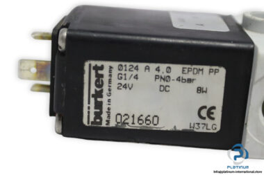 Burkert-0124-A-4.0-EPDM-PP-single-solenoid-valve-(used)-1