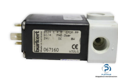 Burkert-0124-E-4.0-EPDM-PP-single-solenoid-valve-(used)-1