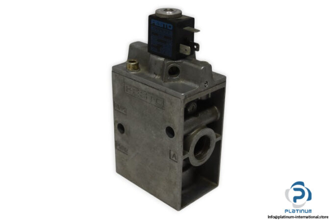 Festo-9857-single-solenoid-valve-with-coil-(used)