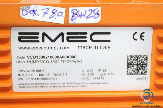 emec-pump-VCO-1502-FP-230VAC-solenoid-driven-metering-pump-(new)-4