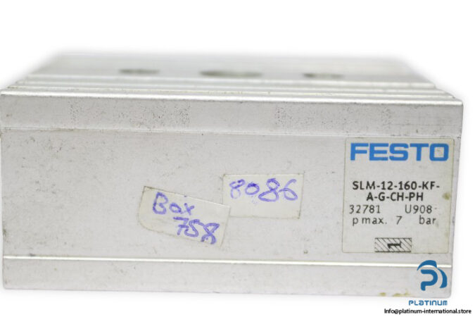 festo-SLM-12-160-KF-A-G-CH-PH-linear-drive-unit-(used)-1