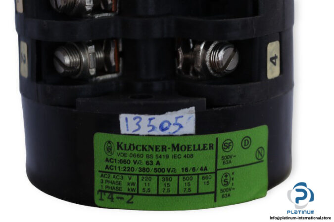 klockner-moeller-T4-2-rotary-cam-switch-(New)-2