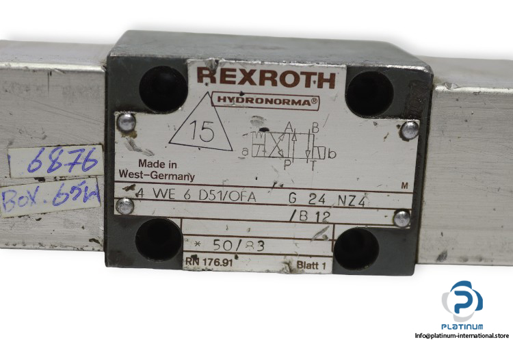 rexroth-4-WE-6-D51_OFA-G-24-NZ4_B12-solenoid-operated-directional-valve-used-2