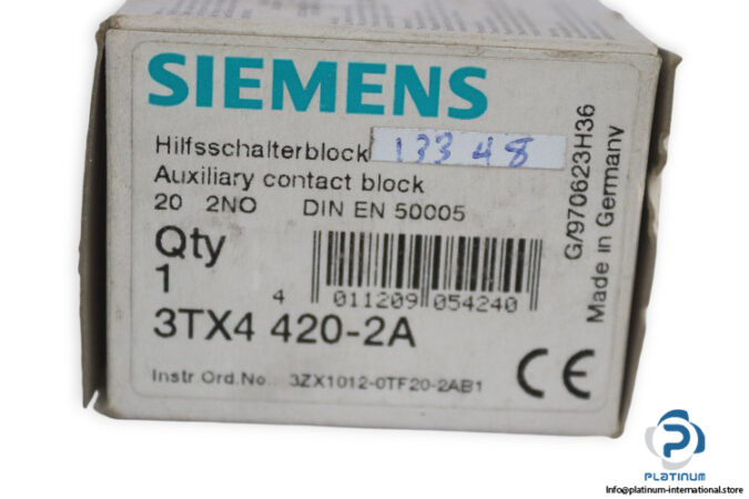 siemens-3TX4-420-2A-auxiliary-contact-block-(new)-3