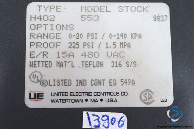 united-electric-controls-H402-553-differential-pressure-switch-(Used)-3