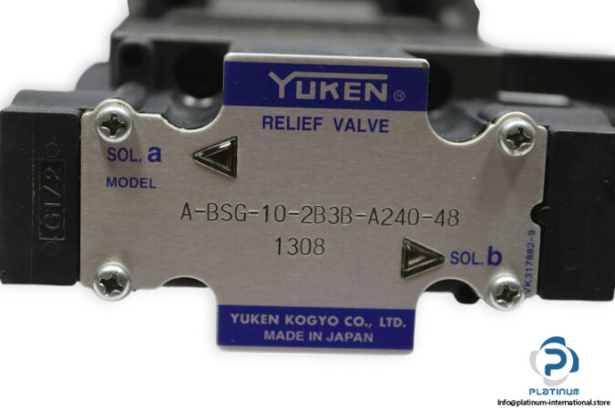 yuken-A-BSG-10-2B3B-A240-48-solenoid-controlled-relief-valve-(new)-2