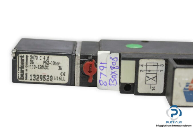 Burkert-5470-C-4.0-D6-PN2-10BAR-single-solenoid-valve-(used)-1