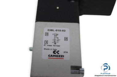 Camozzi-338l-015-02-single-solenoid-valve-with-coil-(used)-1