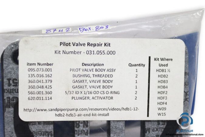 Sandpiper-031.055.000-pilot-valve-repair-kit-(new)-2