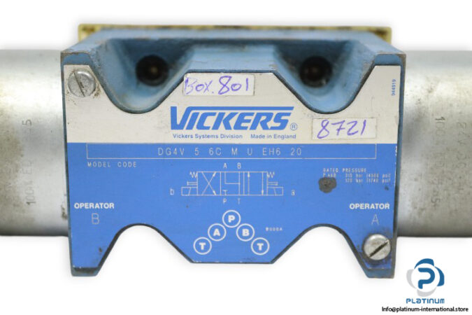 Vickers-DG4V-5-6C-M-U-EH6-20-solenoid-operated-directional-valve-(used)-2