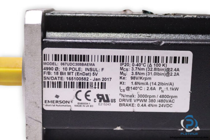 emerson-067UDC305BAEMA-servo-motor-(used)-2