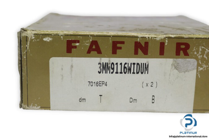 fafnir-3MM9116WIDUM-super-precision-angular-contact-ball-bearing-(new)