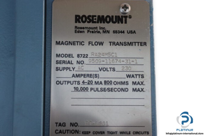 rosemount-8722-RA24M5C1-magnetic-flow-meter-(new)-2