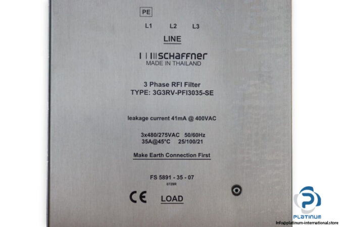 schaffner-3G3RV-PFI3035-SE-3-Phase-rfi-filter-(New)-3