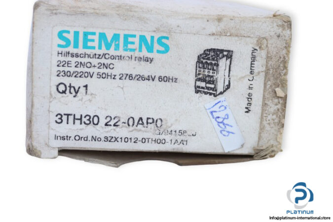 siemens-3TH30-22-0AP0-contactor-relay-(New)-4