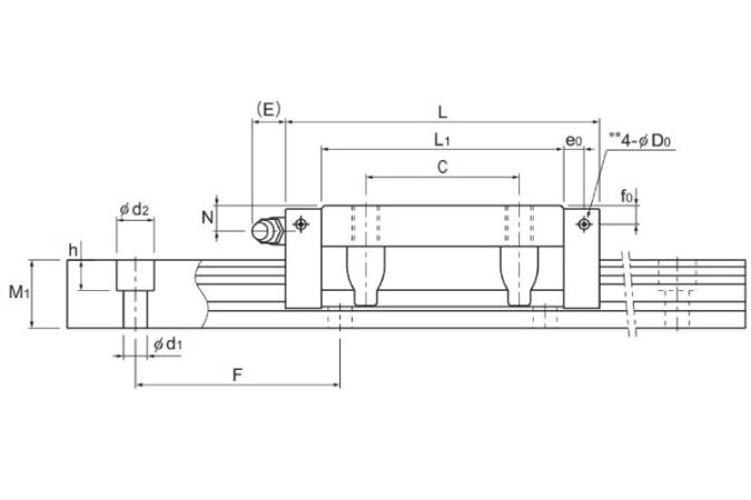 thk-SHS-15C-linear-guide-rail-block-used-5