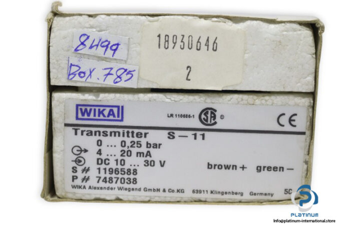 wika-S-11-flush-pressure-transmitter-(new)-5