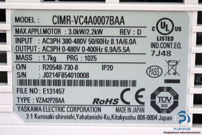 yaskawa-CIMR-VC4A0007BAA-compact-ac-drive-(new)-2