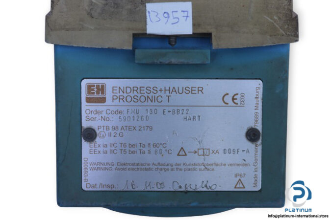 endress-hauser-PROSONIC-T-FMU-130-E-BB22-ultrasonic-level-transmitter-(Used)-2