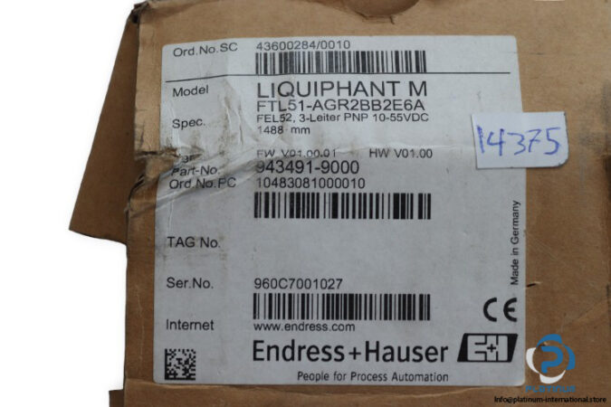 endress-hauser-LIQUIPHANT-M-FTL51-AGR2BB2E6A-vibronic-point-level-switch-(New)-8