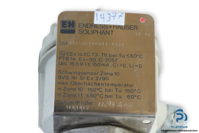 endress-hauser-SOLIPHANT-DM-91Z-UZ1PFK11-1100-vibration-level-limit-switch-(Used)-5