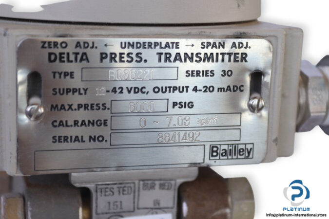 bailey-BQ86221-differential-pressure-transmitter-(Used)-4