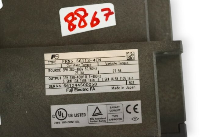 fuji-FRN5.5G11S-4EN-emc-filter-(Used)-2