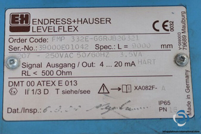 endress-hauser-LEVELFLEX-FMP-332E-GGRJB2G321-level-transmitter-(Used)-3