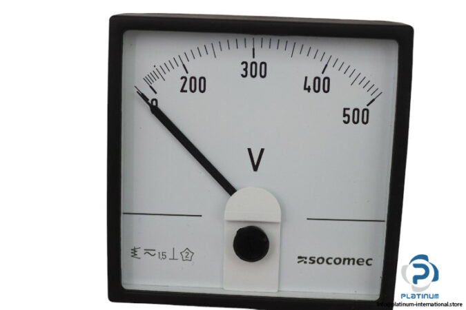 socomec-ROTEX-R72A90-V-analog-volt-meter-(New)-2