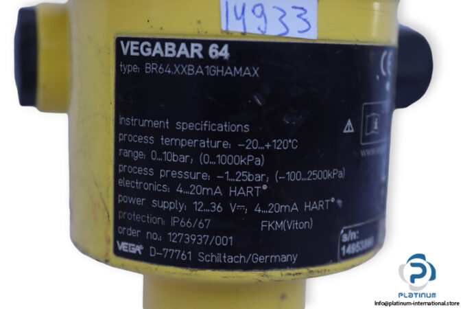 vega-BR64.CABB1GHKMAX-hydrostatic-pressure-transmitter-(Used)-2