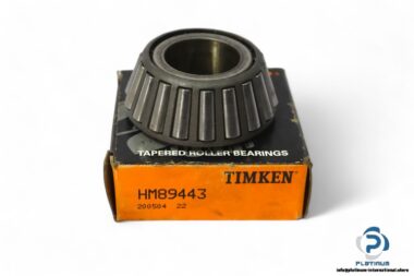 timken-HM89443-tapered-roller-bearing-cone-(used)-carton