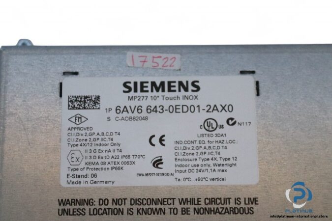 siemens-6AV6-643-0ED01-2AX0-touch-panel-(New)-4