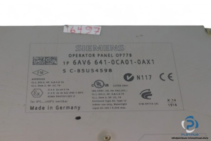 siemens-6AV6-641-0CA01-0AX1-operator-panel-(Used)-2