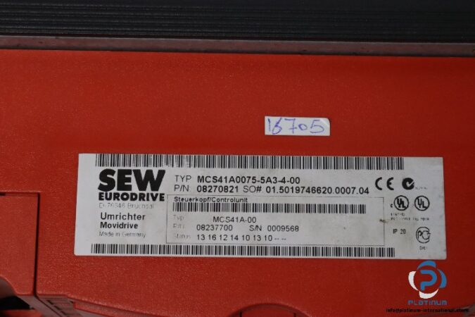 sew-MCS41A0075-5A3-4-00-frequency-inverter-drive-(Used)-5