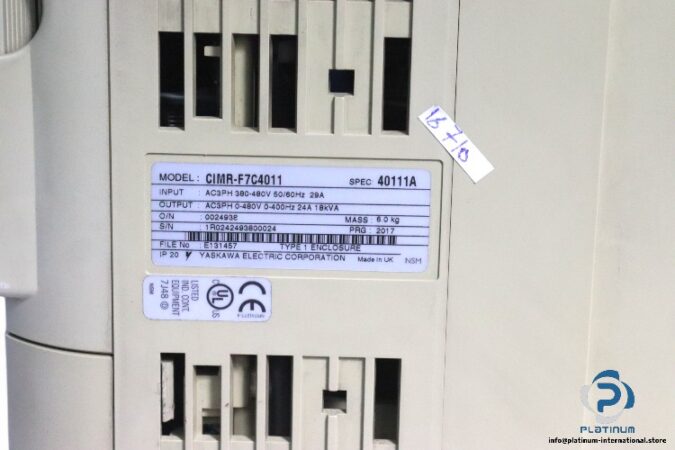 yaskawa-CIMR-F7C4011-frequency-inverter-drive-(Used)-2