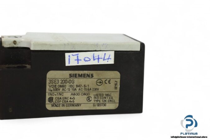 siemens-3SE3-200-0G-position-switch-(used)-3