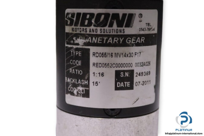 SIBONI-RD055-16-MV14x30-F17-planetary-gearbox(used)-2