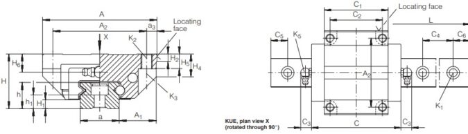 ina-KWE15H-V1-recirculating-ball-bearing-carriage-(new)-4