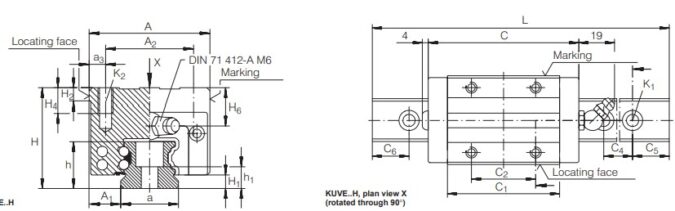 ina-KWVE30-H-linear-recirculating-ball-bearing-(used)-3