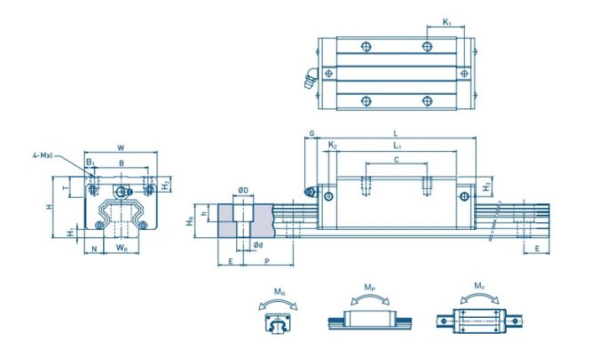 nitek-NGL15CA-Z0-linear-recirculating-ball-guideway-(new)-without-carton-5