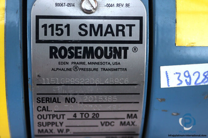 rosemount-1151GP9S22D6L4B9C6-gage-pressure-transmitter-(Used)-2