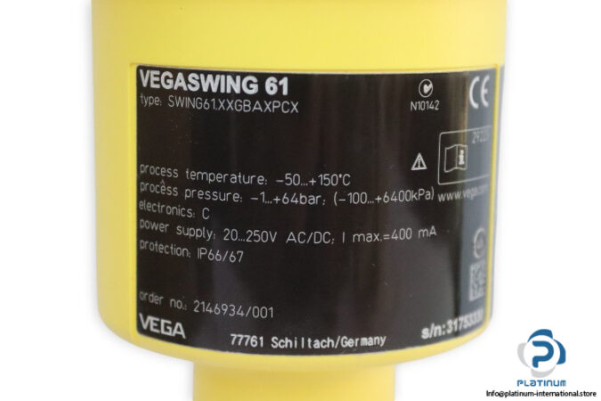 vega-VEGASWING-61-SWING61XXGBAXPCX-vibrating-point-level-sensor-(New)-5