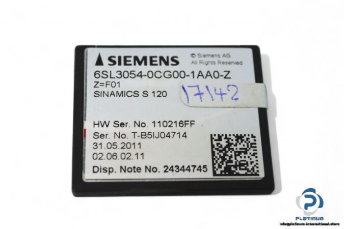 siemens-6SL3054-0CG00-1AA0-Z-compact-flash-card-used-1