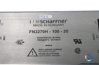 schaffner-FN3270H-100-35-line-filter-used-1