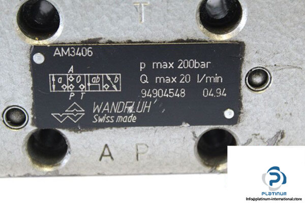 wandfluh-am3406-solenoid-operated-directional-valve-used-1