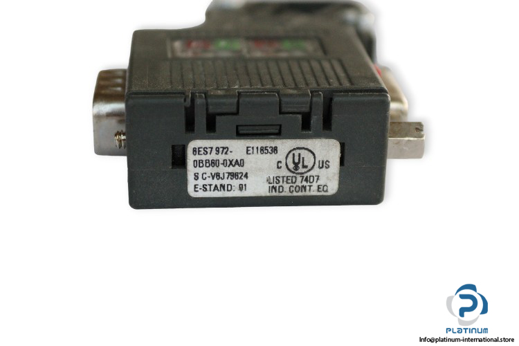 siemens 6es7 972 0bb60 0xa0 connector siemens-6ES7-972-0BB60-0XA0-connector-(Used)-2