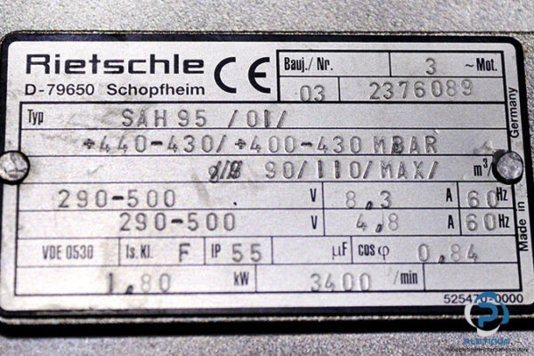 rietschle-SAH-95-single-side-channel-blower-used-2