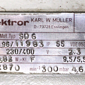 elektror-SD-6-single-side-channel-blower-used-2