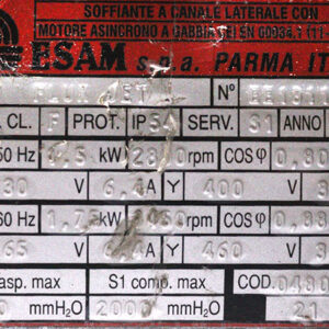 esam-FLUX-JET-single-side-channel-blower-used-2